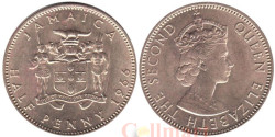 Ямайка. 1/2 пенни 1966 год. Королева Елизавета II.