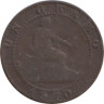  Испания. 1 сентимо 1870 год. Временное правительство. 