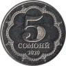  Таджикистан. 5 сомони 2020 год. Садриддин Айни. 