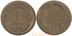 Франция. 1 франк 1938 год.