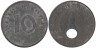  Германия - Третий рейх. 10 рейхспфеннигов 1943 год. (A) 