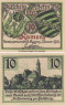  Бона. Германия. Каменц 10 пфеннигов 1921 год. Нотгельд. (XF) 