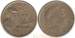 Австралия. 2 доллара 2014 год. Абориген.