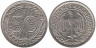  Веймарская республика. 50 рейхспфеннигов 1927 год. (A) 