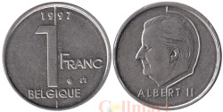 Бельгия. 1 франк 1997 год. Король Альберт II. BELGIQUE