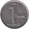  Бельгия. 1 франк 1997 год. Король Альберт II. BELGIQUE 