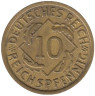  Германия (Веймарская республика). 10 рейхспфеннигов 1935 год. Колосья. (A) 
