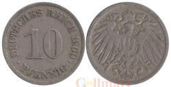 Германская империя. 10 пфеннигов 1900 год. (A)