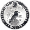  Австралия. 1 доллар 2020 год. 30 лет монетам "Австралийская Кукабурра". 