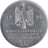  Германия (ФРГ). 10 марок 1998 год. 300 лет Франкскому благотворительному фонду. (A) 