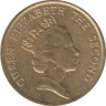  Гонконг. 10 центов 1986 год. Королева Елизавета II. 