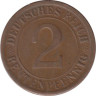  Веймарская республика. 2 рентенпфеннига 1924 год. (F) 