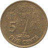  Сейшельские острова. 5 центов 2000 год. Растение Маниок. 