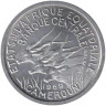  Экваториальная Африка. Камерун. 1 франк 1969 год. Африканские антилопы. 