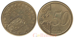 Словения. 50 евроцентов 2007 год. Гора Триглав и созвездие Рака.