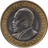  Кения. 10 шиллингов 2010 год. Джомо Кениата - первый президент Кении. 