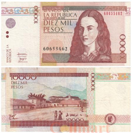  Бона. Колумбия 10000 песо 2007 год. Поликарпа Салавариета Риос. (F) 