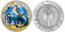  Австрия. 3 евро 2026 год. Фантастические мифические существа - Гиппокампус. 