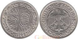 Германия (Веймарская республика). 50 рейхспфеннигов 1928 год. (J)