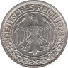  Веймарская республика. 50 рейхспфеннигов 1928 год. (J) 