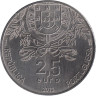  Португалия. 2,5 евро 2013 год. 150 лет Португальскому Красному Кресту. 