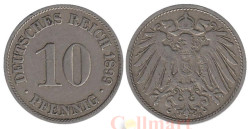 Германская империя. 10 пфеннигов 1899 год. (A)