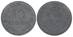 Германия. Пфорцхайм. 10 пфеннигов 1917 год. Нотгельд.
