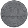  Германия. Пфорцхайм. 10 пфеннигов 1917 год. Нотгельд. 