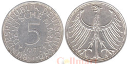 Германия (ФРГ). 5 марок 1972 год. ("J" - Гамбург)