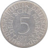  Германия (ФРГ). 5 марок 1972 год. ("J" - Гамбург) 