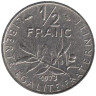  Франция. 1/2 франка 1973 год. Сеятельница. 
