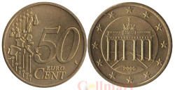 Германия. 50 евроцентов 2005 год. Бранденбургские ворота. (J)