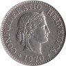  Швейцария. 10 раппенов 1970 год. 