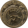  Польша. 2 злотых 2004 год. Голова девушки на 1 злотом 1924 года. 