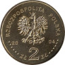  Польша. 2 злотых 2004 год. Голова девушки на 1 злотом 1924 года. 