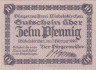  Бона. Германия. Вибельскирхен 10 пфеннигов 1920 год. Нотгельд. (XF) 
