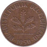  ФРГ. 1 пфенниг 1950 год. (J) 