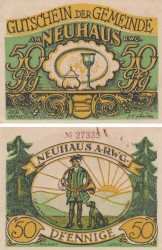 Бона. Германия. Нойхаус-ам-Реннвег 50 пфеннигов без года. Нотгельд. (VF)