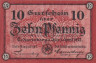  Бона. Германия. Эккартсберга 10 пфеннигов 1921 год. Нотгельд. (AU) 