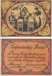 Бона. Германия. Штедезанд 75 пфеннигов 1920 год. Нотгельд. (XF)