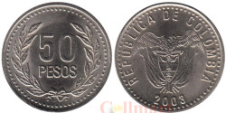 Колумбия. 50 песо 2003 год.