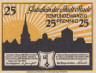  Бона. Германия. Штаде 25 пфеннигов 1920 год. Нотгельд. (XF) 