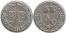  Веймарская республика. 50 рейхспфеннигов 1928 год. (D) 