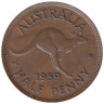  Австралия. 1/2 пенни 1959 год. Кенгуру. 