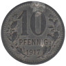  Германия. Бонн. 10 пфеннигов 1917 год. Дубовые ветки. Нотгельд. 