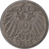  Германская империя. 5 пфеннигов 1915 год. (D) (немагнитная) 