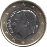  Испания. 1 евро 2021 год. Король Филипп VI. 