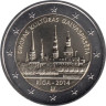  Латвия. 2 евро 2014 год. Рига - Культурная столица Европы. 