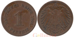 Германская империя. 1 пфенниг 1901 год. (D)