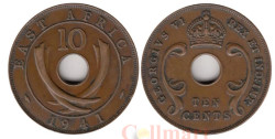 Британская Восточная Африка. 10 центов 1941 год. Король Георг VI. (I)
